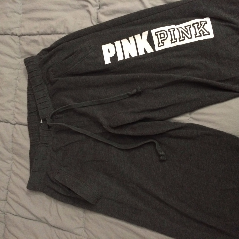 Victoria Secret pink wide legged comfy sweatpants